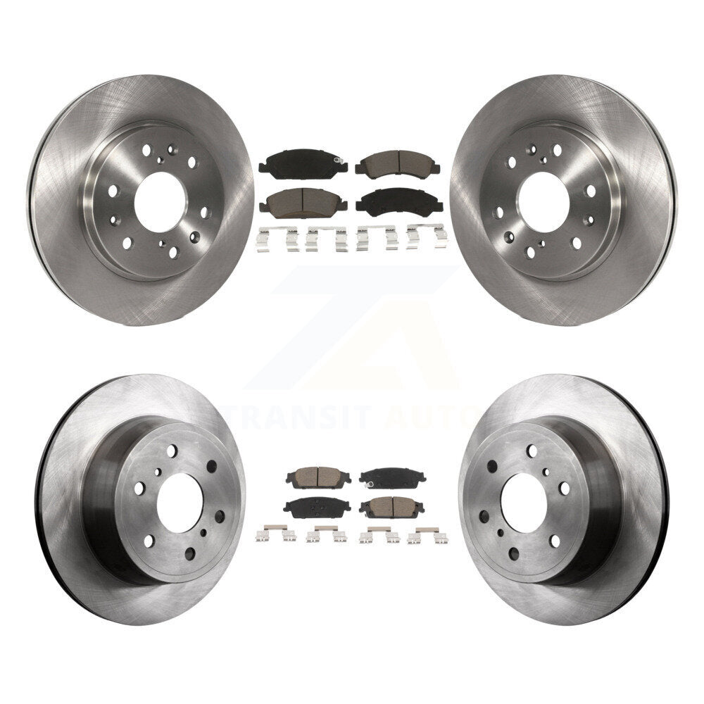 Front Rear Brake Rotor & Ceramic Pad Kit For GMC Sierra 1500 Chevrolet Silverado Tahoe XL K8C-101611