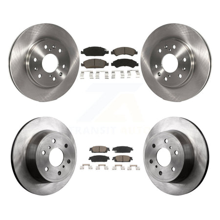 Front Rear Brake Rotor & Ceramic Pad Kit For GMC Sierra 1500 Chevrolet Silverado Tahoe XL K8C-101611