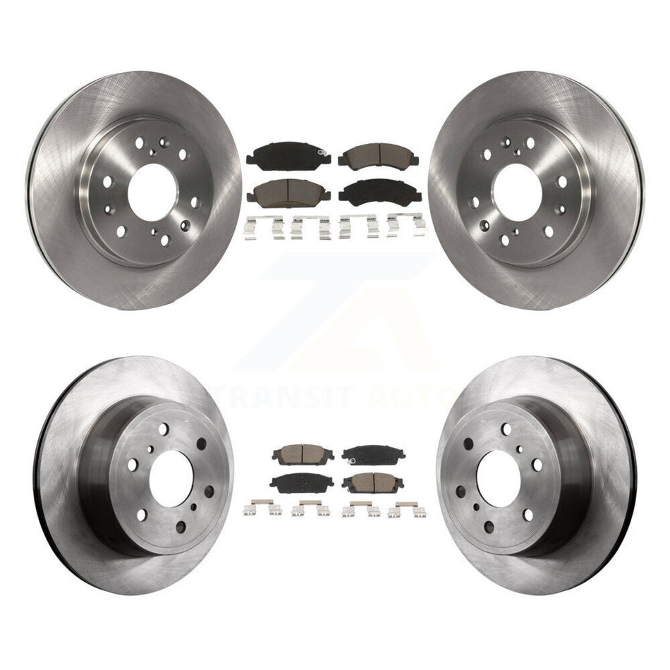 Front Rear Brake Rotor & Ceramic Pad Kit For GMC Sierra 1500 Chevrolet Silverado Tahoe XL K8C-101611