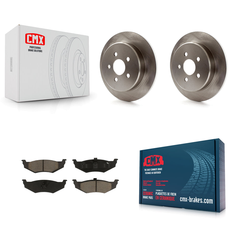 Rear Disc Brake Rotors And Ceramic Pads Kit For Chrysler PT Cruiser Dodge Neon K8C-101619