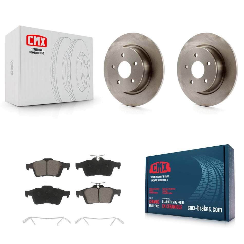 Rear Disc Brake Rotors And Ceramic Pads Kit For Ford Escape Connect C-Max K8C-101630