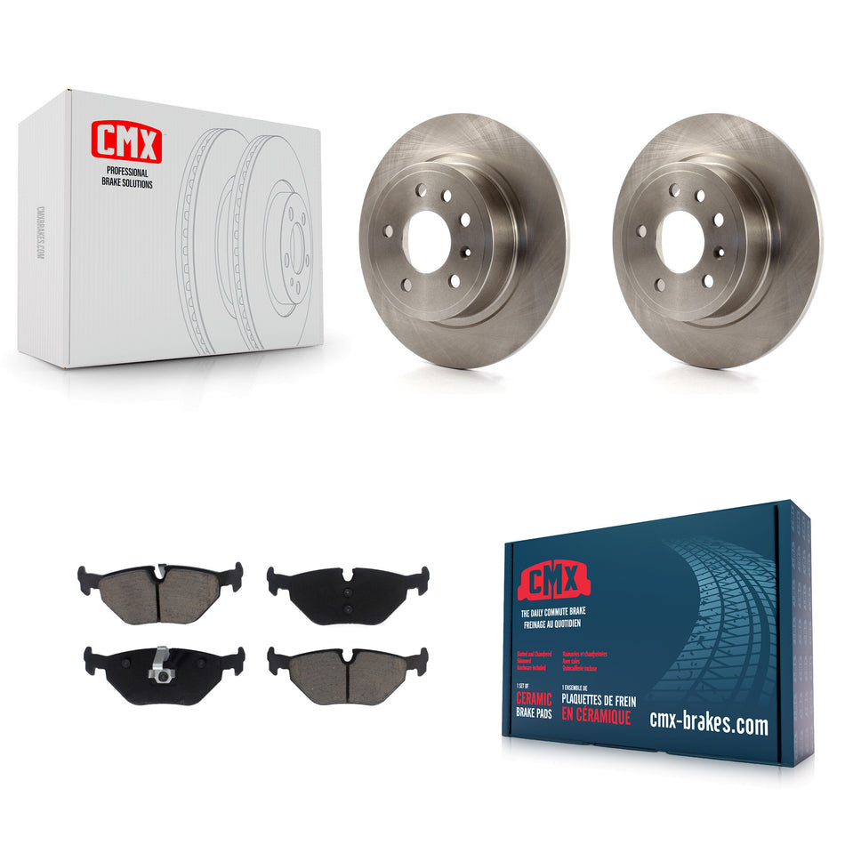 Rear Disc Brake Rotors And Ceramic Pads Kit For Saab 9-5 K8C-101635