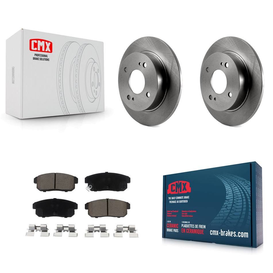 Rear Disc Brake Rotors And Ceramic Pads Kit For Nissan Sentra INFINITI G20 K8C-101637