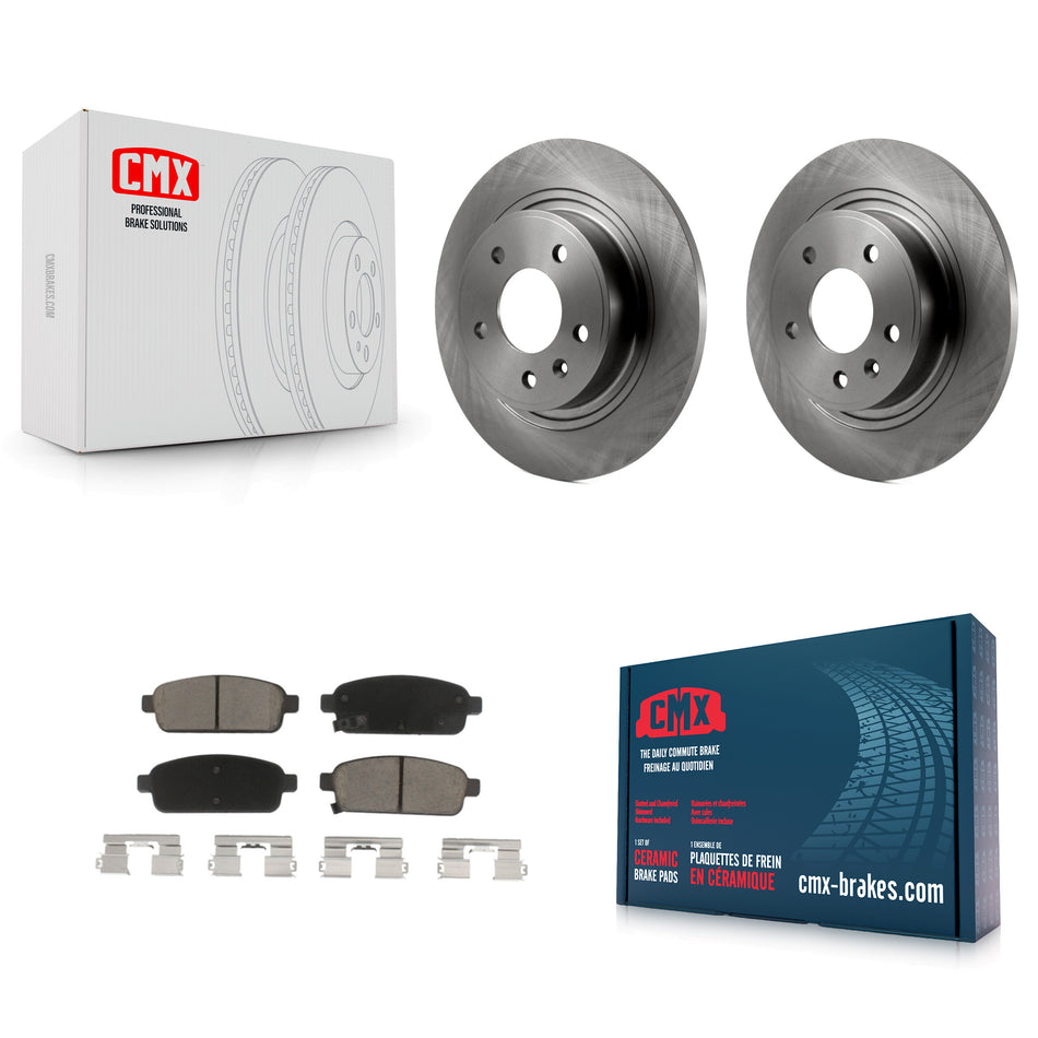 Rear Disc Brake Rotors And Ceramic Pads Kit For Chevrolet Cruze Buick Verano Volt Cascada Cadillac ELR Orlando K8C-101640