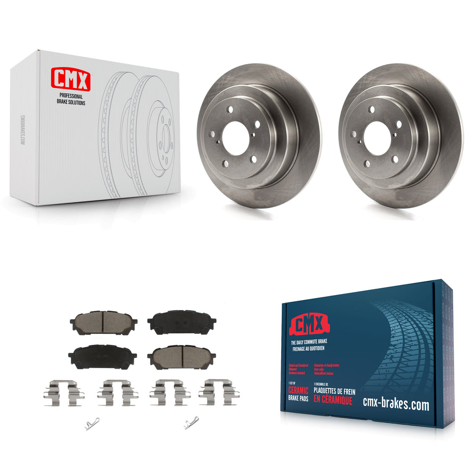 Rear Disc Brake Rotors And Ceramic Pads Kit For Subaru Forester Impreza Saab 9-2X K8C-101646