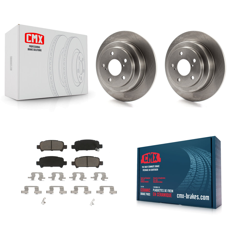 Rear Disc Brake Rotors And Ceramic Pads Kit For Subaru Forester Impreza K8C-101647