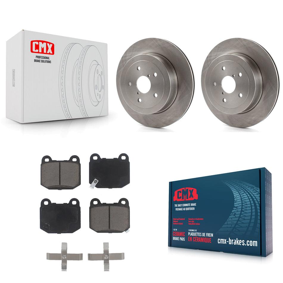 Rear Disc Brake Rotors And Ceramic Pads Kit For Subaru Impreza K8C-101648