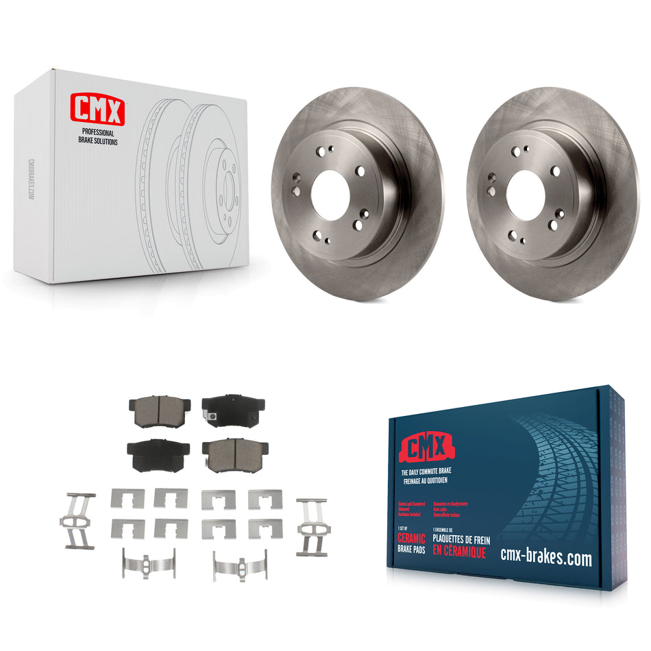 Rear Disc Brake Rotors And Ceramic Pads Kit For Honda Accord Acura ILX K8C-101657