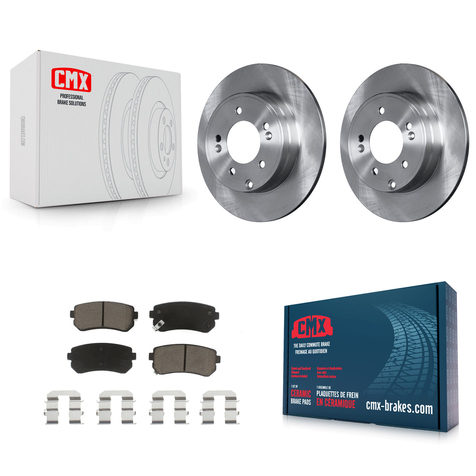 Rear Disc Brake Rotors And Ceramic Pads Kit For Hyundai Sonata Tucson Kia Cadenza K8C-101662