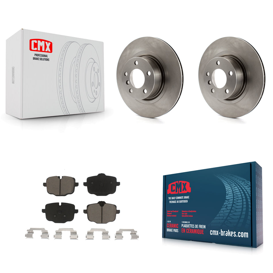 Rear Disc Brake Rotors And Ceramic Pads Kit For 2012 BMW X3 From 10 11 K8C-101689
