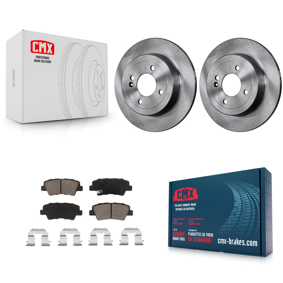 Rear Disc Brake Rotors And Ceramic Pads Kit For Hyundai Accent Kia Rio K8C-101705