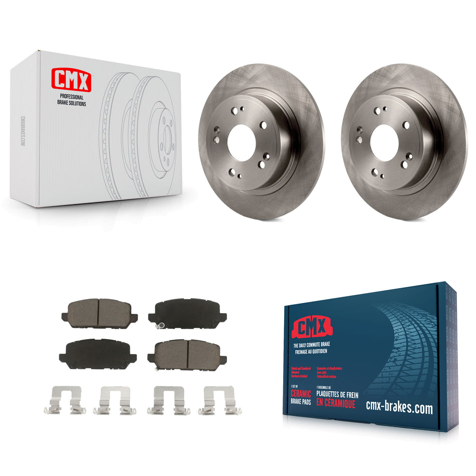 Rear Disc Brake Rotors And Ceramic Pads Kit For 2016-2022 Honda HR-V K8C-101710