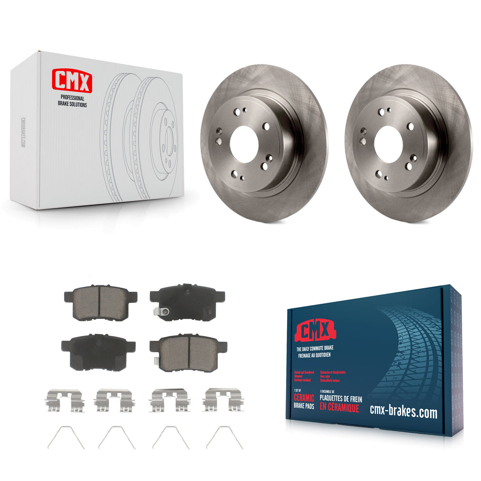 Rear Disc Brake Rotors And Ceramic Pads Kit For Honda Accord Acura TSX K8C-101711