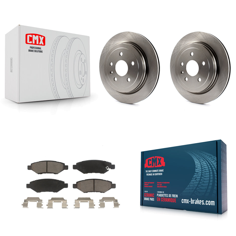 Rear Disc Brake Rotors And Ceramic Pads Kit For Chevrolet Camaro Cadillac CTS K8C-101716