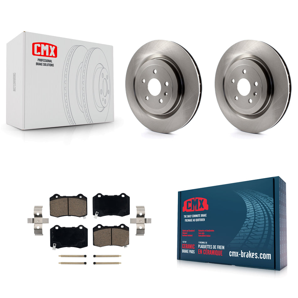 Rear Disc Brake Rotors And Ceramic Pads Kit For Chevrolet Camaro Cadillac CTS K8C-101717
