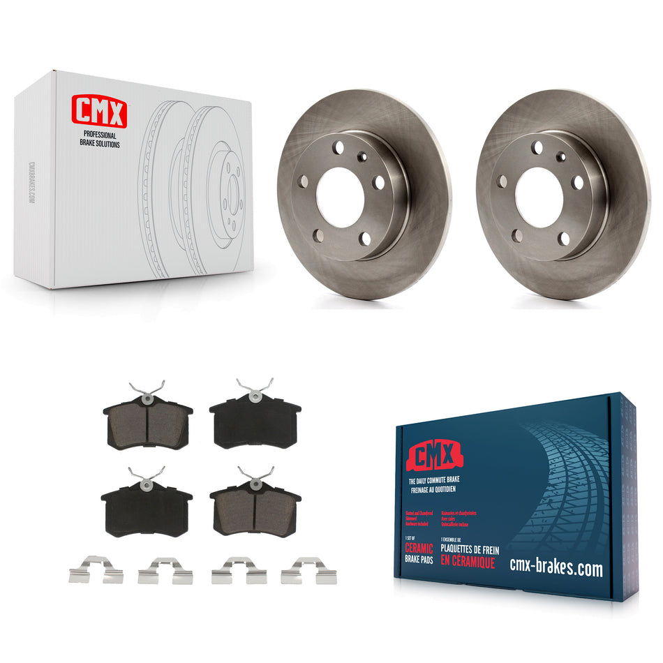 Rear Disc Brake Rotors And Ceramic Pads Kit For Audi A4 S4 K8C-101751