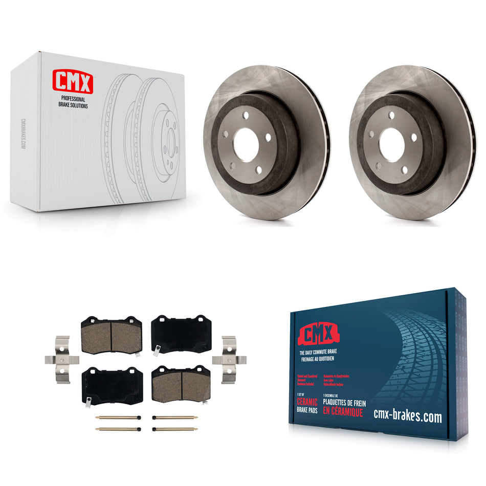 Rear Disc Brake Rotors And Ceramic Pads Kit For 2006-2010 Jeep Grand Cherokee SRT8 K8C-101752