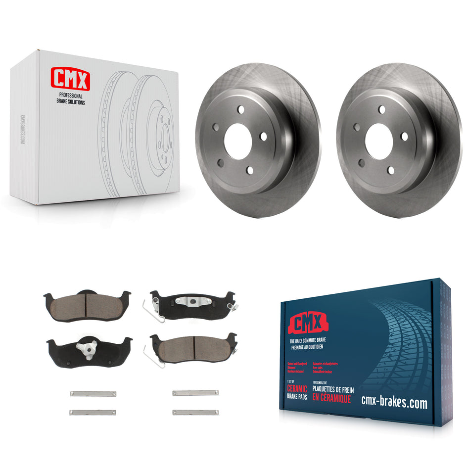 Rear Disc Brake Rotors And Ceramic Pads Kit For Jeep Grand Cherokee Commander K8C-101753