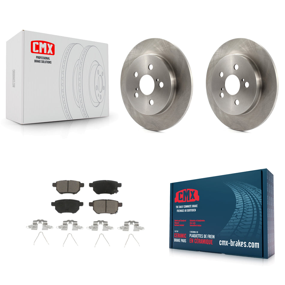 Rear Disc Brake Rotors And Ceramic Pads Kit For Toyota Corolla Prius Matrix Prime Pontiac Vibe Lexus CT200h Plug-In K8C-101763