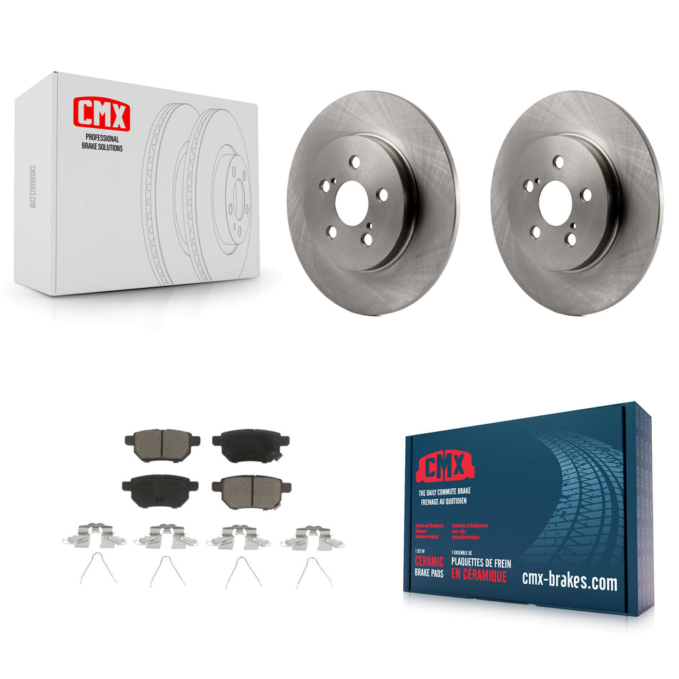 Rear Disc Brake Rotors And Ceramic Pads Kit For Lexus CT200h K8C-101767