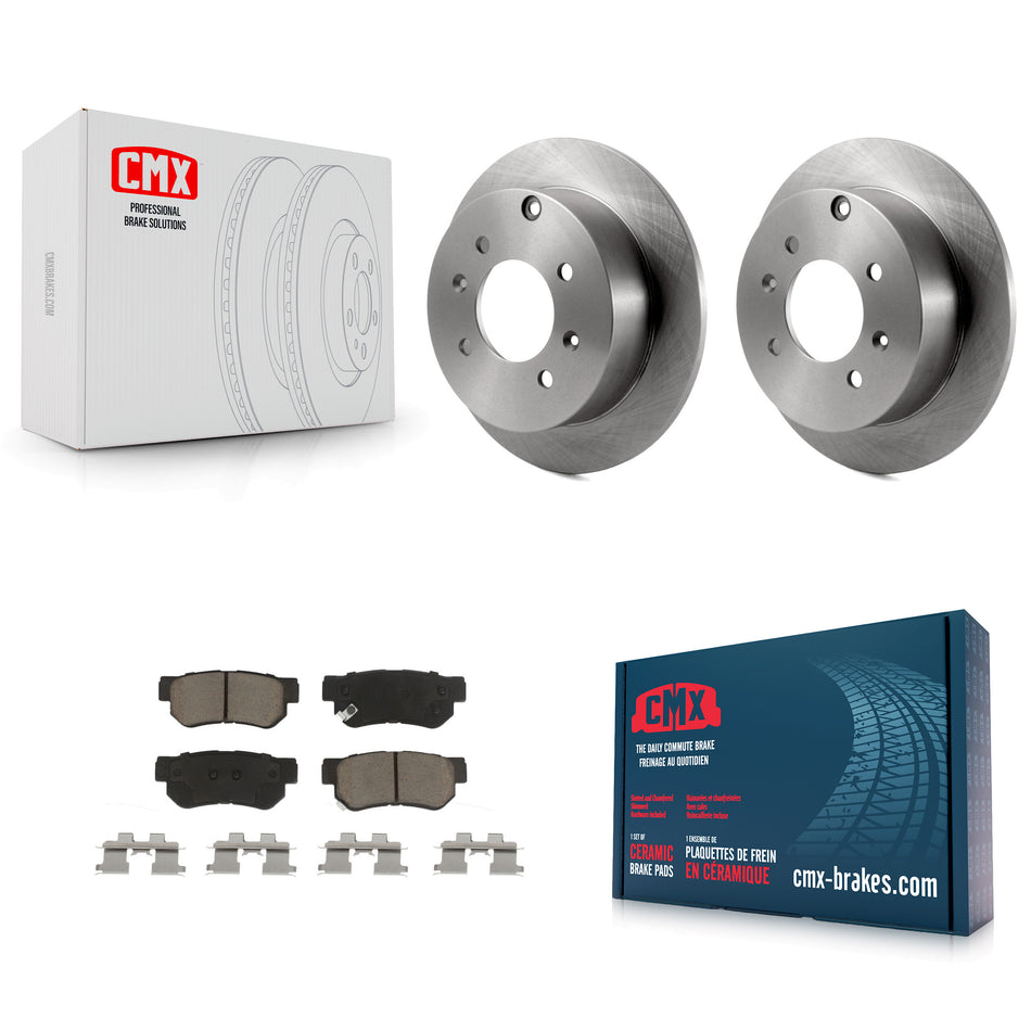 Rear Disc Brake Rotors And Ceramic Pads Kit For Hyundai Sonata Kia Optima Magentis K8C-101770