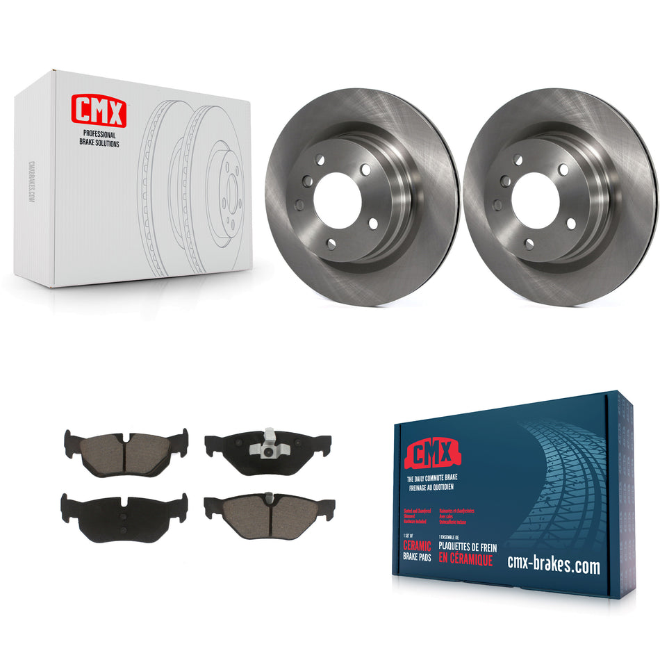 Rear Disc Brake Rotors And Ceramic Pads Kit For BMW 328i 325i 323i K8C-101775
