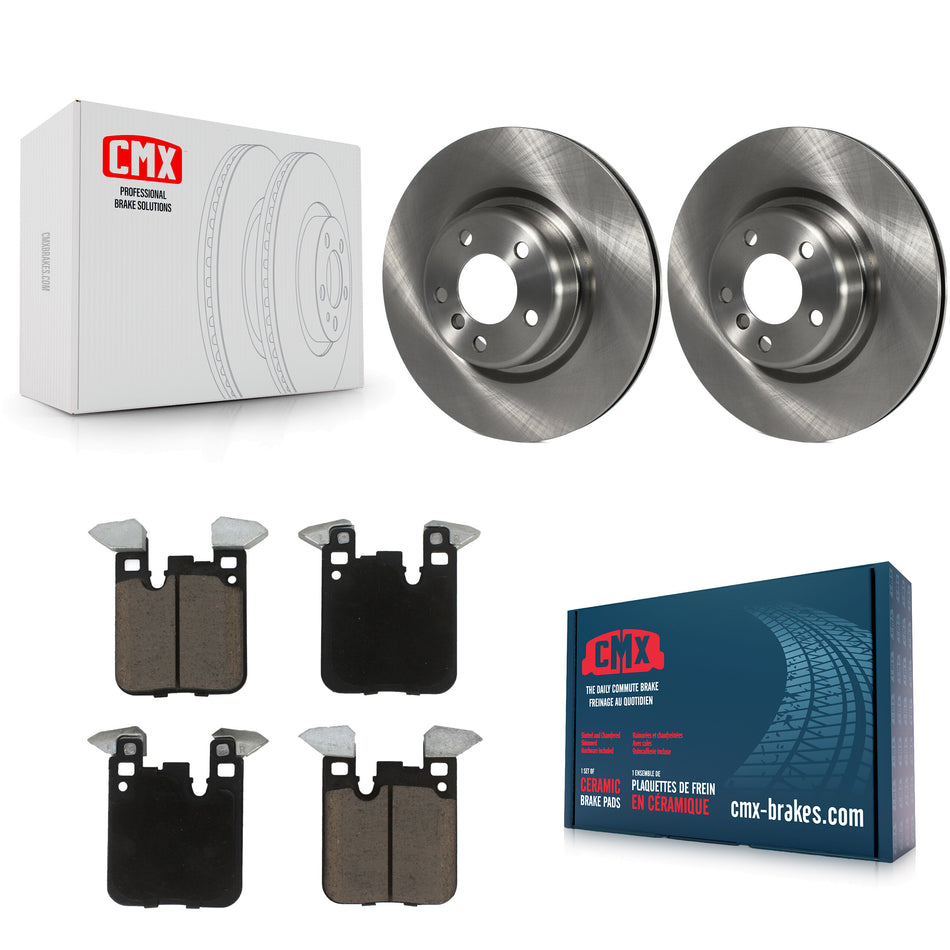 Rear Disc Brake Rotors And Ceramic Pads Kit For BMW 328i 428i 320i xDrive 228i M235i 230i Gran Coupe M240i K8C-101777