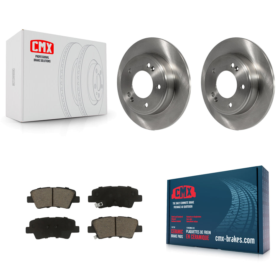 Rear Disc Brake Rotors And Ceramic Pads Kit For Kia Soul Forte Hyundai Veloster Elantra GT Kona Forte5 K8C-101780