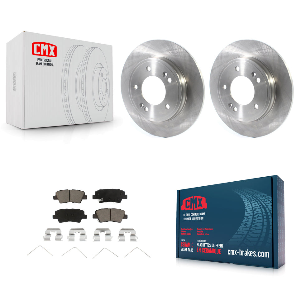 Rear Disc Brake Rotors And Ceramic Pads Kit For Hyundai Elantra Kia Niro Ioniq K8C-101783