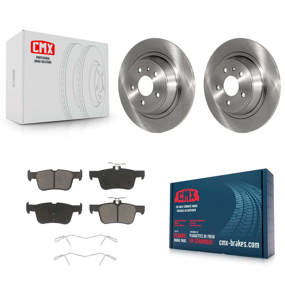 Rear Disc Brake Rotors And Ceramic Pads Kit For Ford Fusion Lincoln MKZ K8C-101789