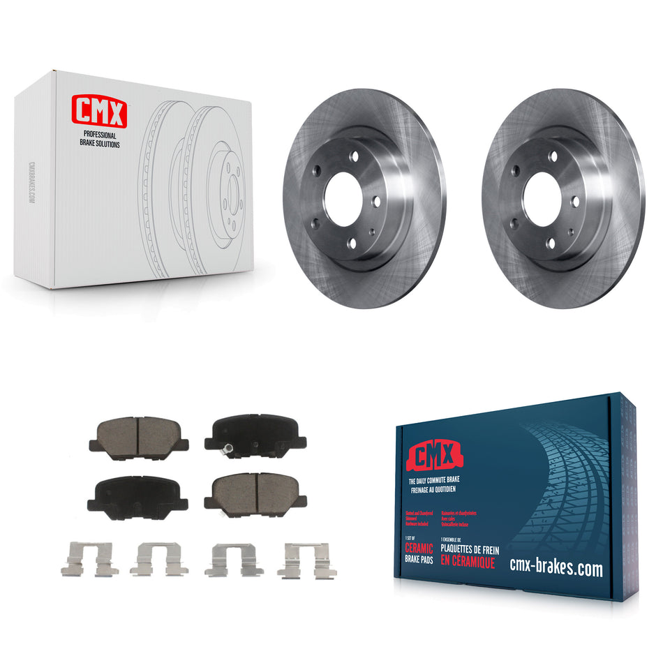 Rear Disc Brake Rotors And Ceramic Pads Kit For 2014-2015 Mazda 6 K8C-101796