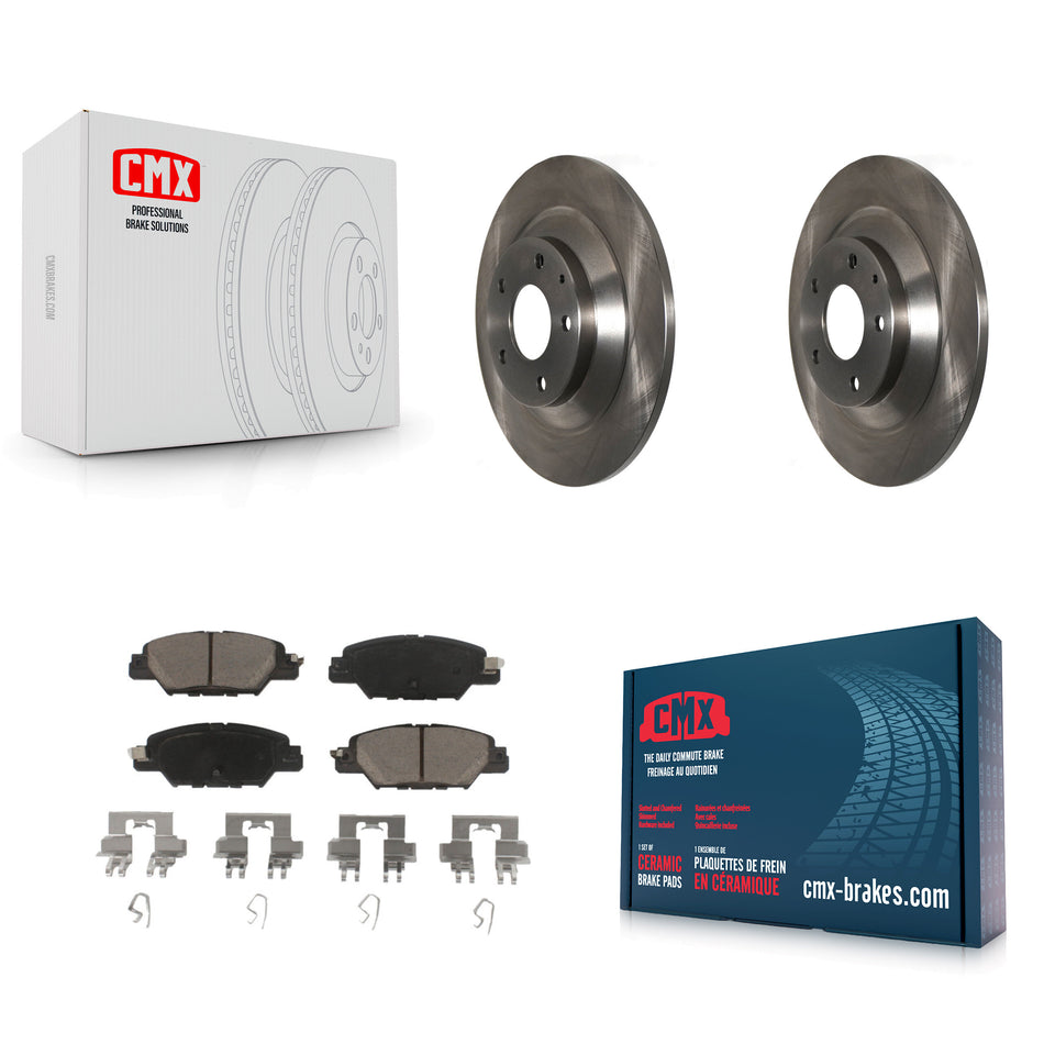 Rear Disc Brake Rotors And Ceramic Pads Kit For Mazda CX-5 K8C-101804