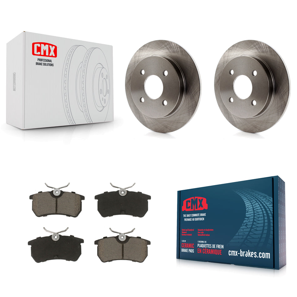 Rear Disc Brake Rotors And Ceramic Pads Kit For Ford Focus Fiesta K8C-101811