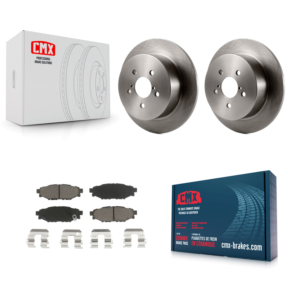 Rear Disc Brake Rotors And Ceramic Pads Kit For Subaru Outback Legacy K8C-101816