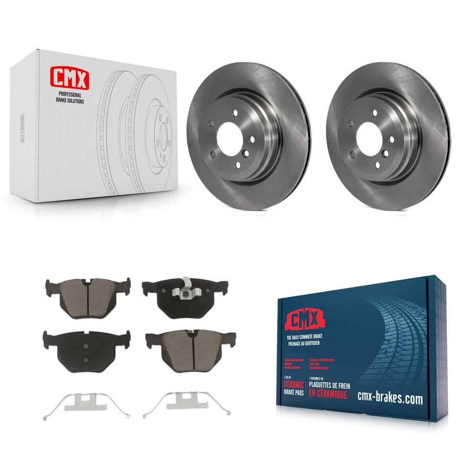 Rear Disc Brake Rotors And Ceramic Pads Kit For BMW 335i X1 xDrive 330i 335xi 335d 330xi 335is K8C-101829