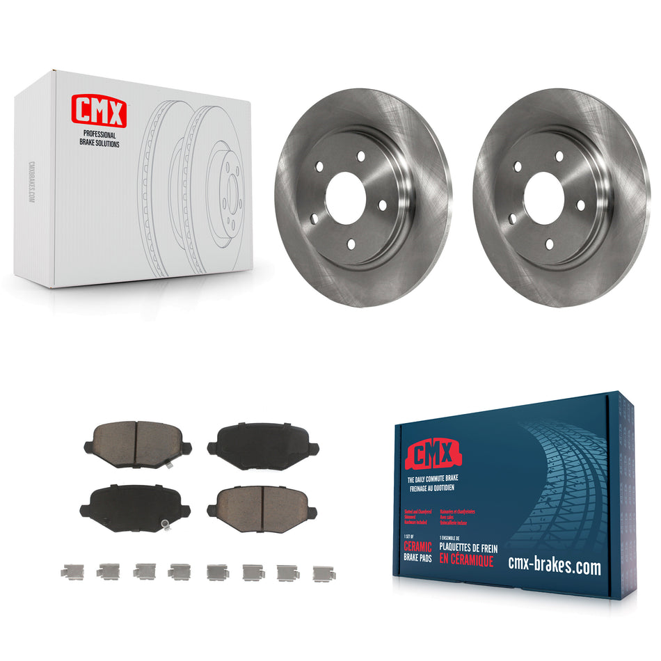 Rear Disc Brake Rotors And Ceramic Pads Kit For Dodge Grand Caravan Chrysler Town & Country Journey Ram C/V Volkswagen Routan K8C-101841