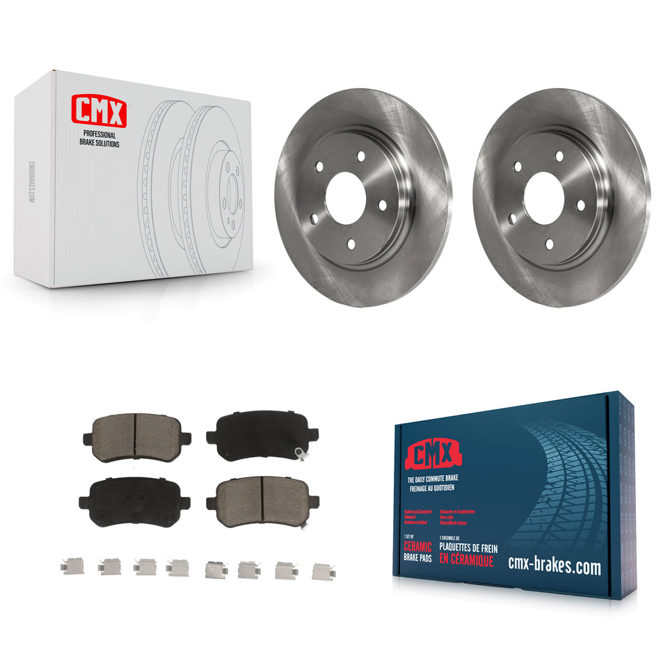 Rear Disc Brake Rotors And Ceramic Pads Kit For Dodge Grand Caravan Chrysler Town & Country Journey Volkswagen Routan Ram C/V K8C-101842