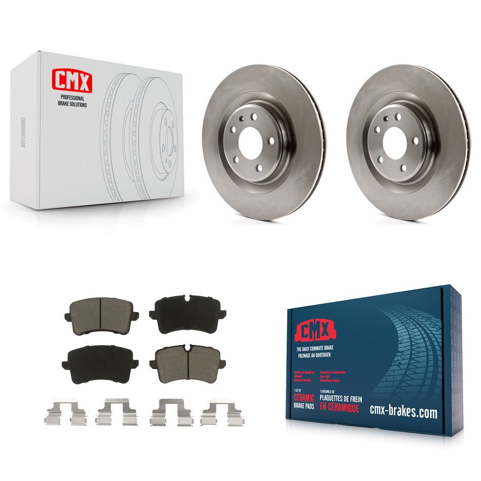 Rear Disc Brake Rotors And Ceramic Pads Kit For Audi A6 Quattro A7 Porsche Macan A8 K8C-101855