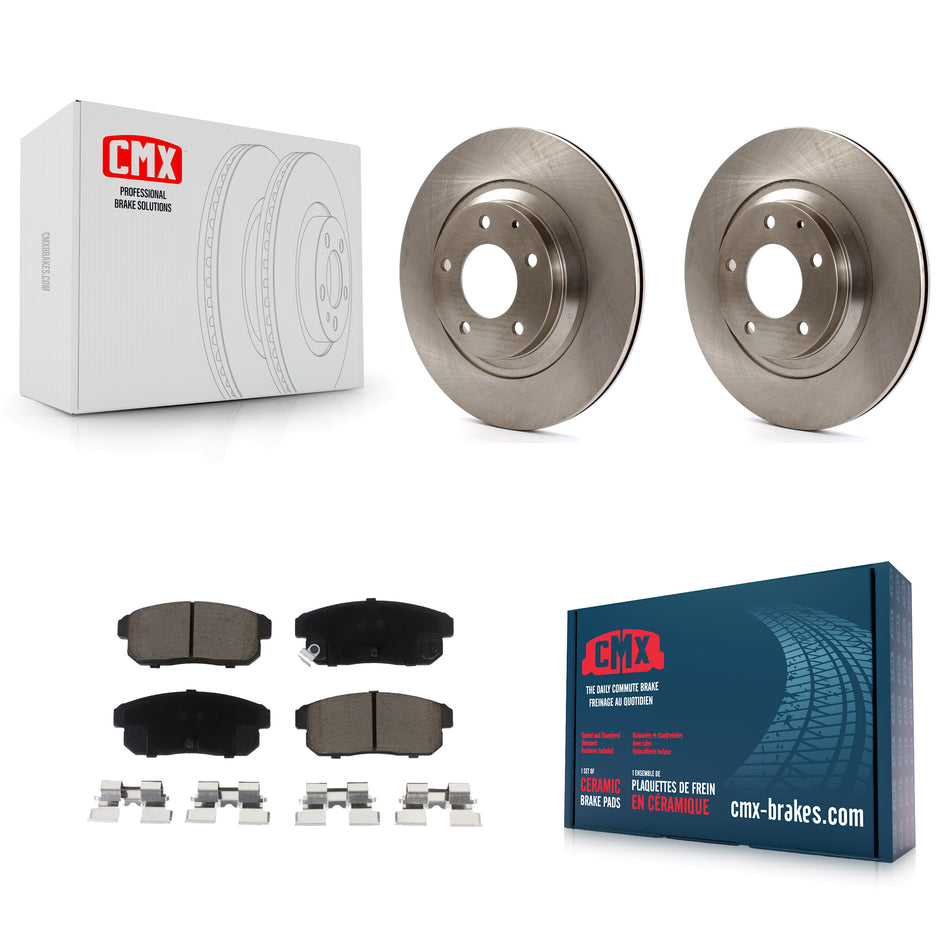 Rear Disc Brake Rotors And Ceramic Pads Kit For 2004-2011 Mazda RX-8 K8C-101862