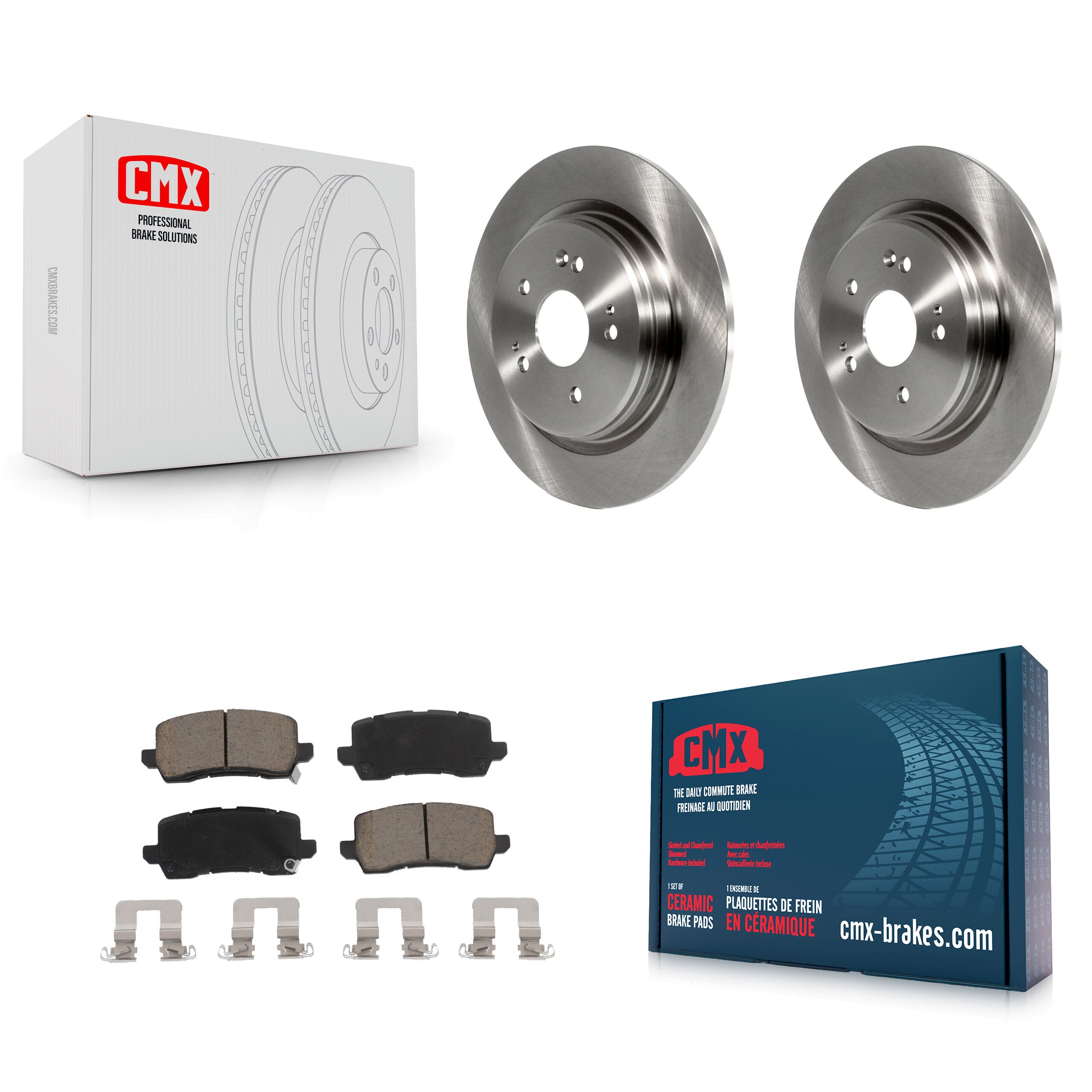 Rear Disc Brake Rotors And Ceramic Pads Kit For 2015-2020 Acura TLX K8C-101864