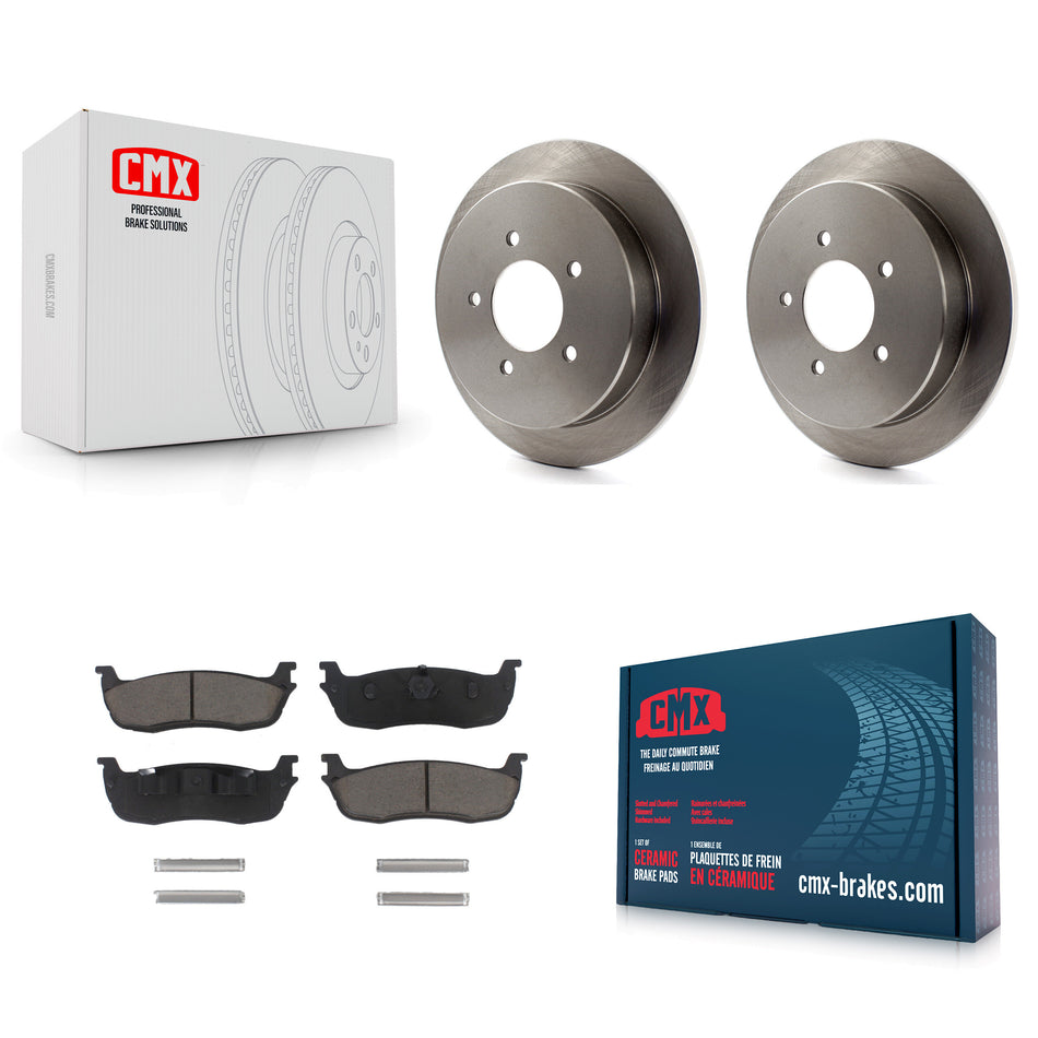 Rear Disc Brake Rotors And Ceramic Pads Kit For Ford F-150 Expedition Lincoln Navigator K8C-101868