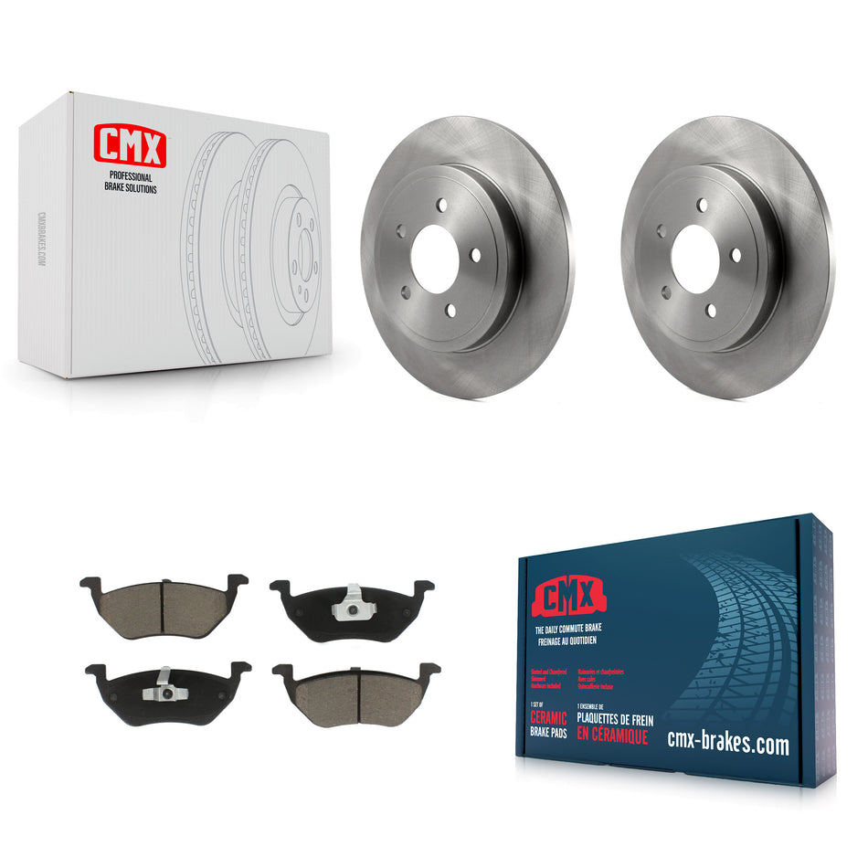 Rear Disc Brake Rotors And Ceramic Pads Kit For Ford Escape Mercury Mariner Mazda Tribute K8C-101880