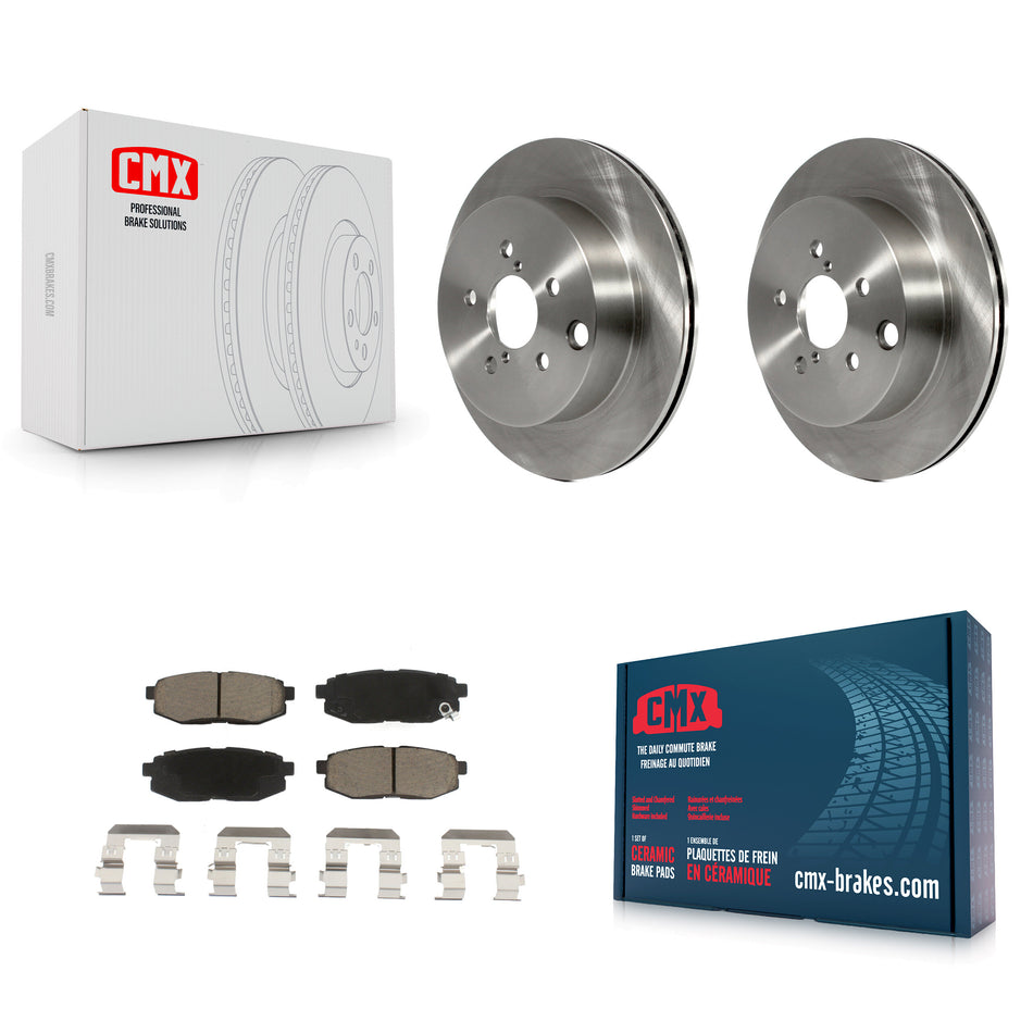 Rear Disc Brake Rotors And Ceramic Pads Kit For 2014-2018 Subaru Forester 2.0L K8C-101881