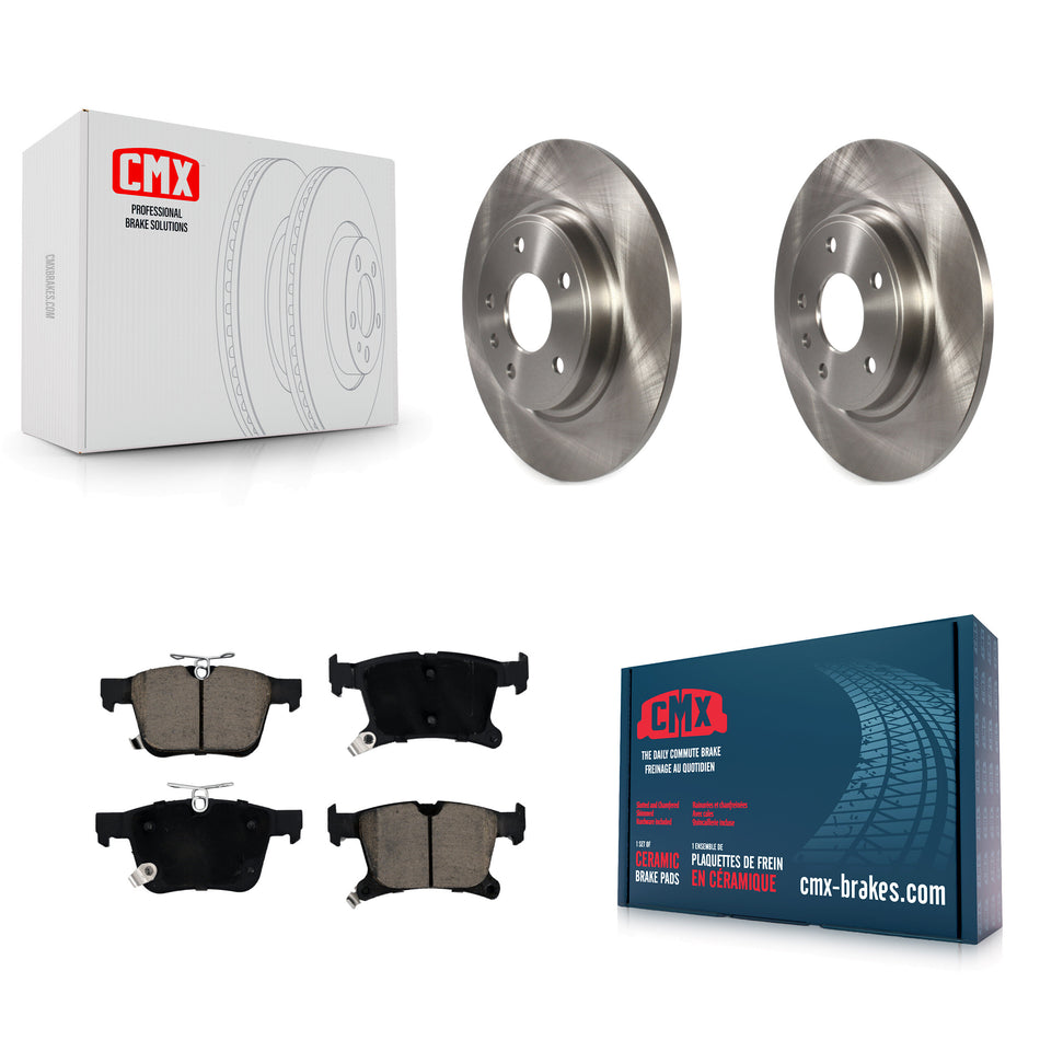 Rear Disc Brake Rotors And Ceramic Pads Kit For Chrysler Pacifica Grand Caravan Voyager K8C-101883