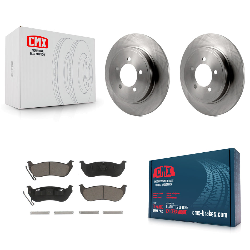 Rear Disc Brake Rotors And Ceramic Pads Kit For Ford Explorer Sport Trac Mercury Mountaineer K8C-101884