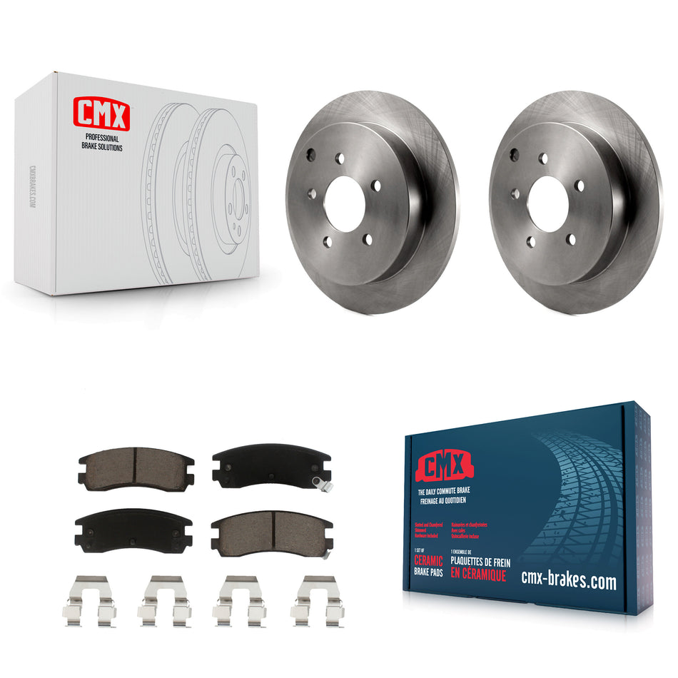 Rear Disc Brake Rotors And Ceramic Pads Kit For Buick Rendezvous Chevrolet Venture Pontiac Montana Aztek Oldsmobile Silhouette K8C-101893