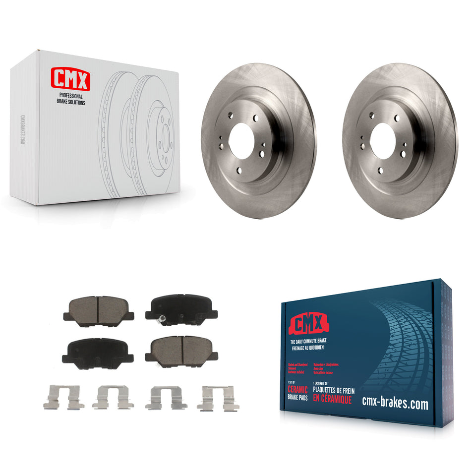 Rear Disc Brake Rotors And Ceramic Pads Kit For Mitsubishi Outlander Sport PHEV RVR K8C-101896