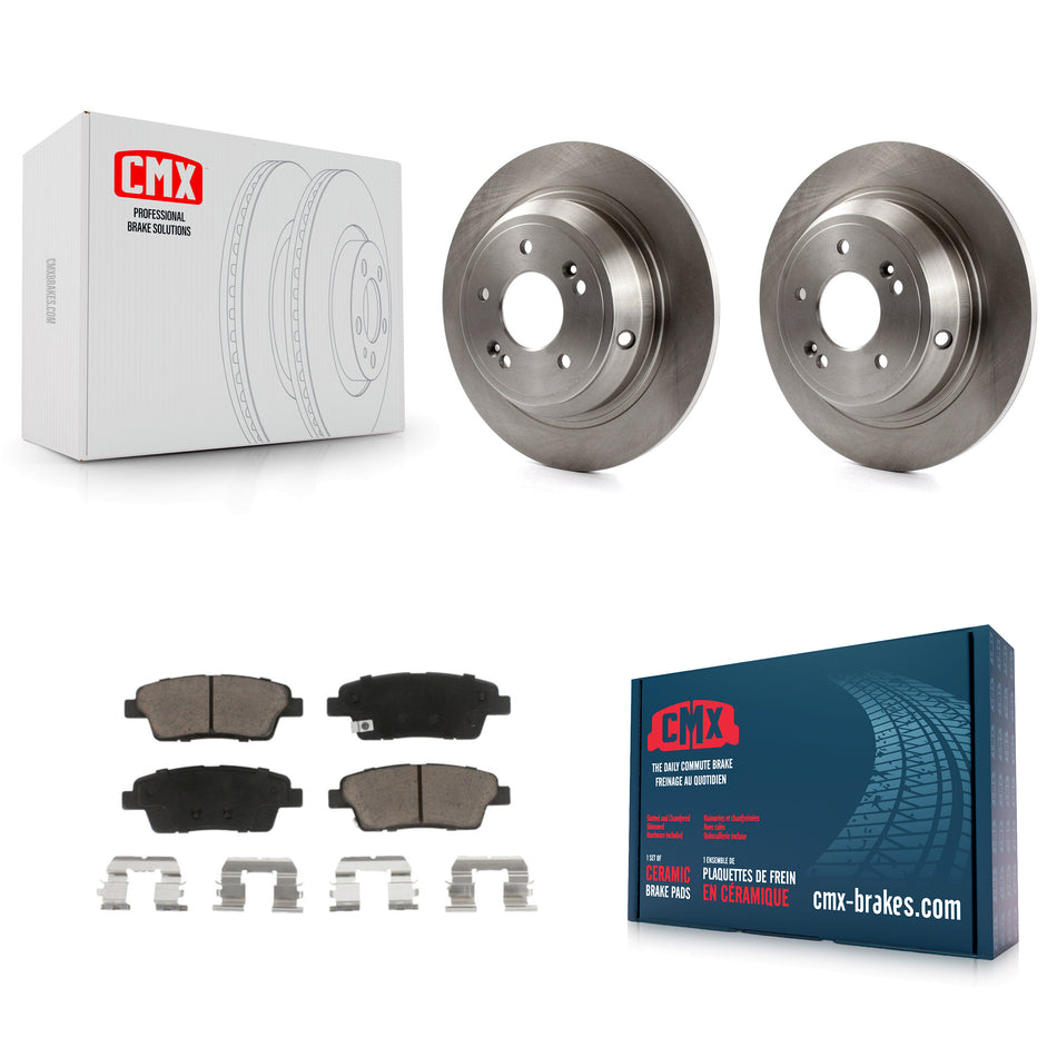 Rear Disc Brake Rotors And Ceramic Pads Kit For Hyundai Genesis G80 Kia K900 K8C-101916