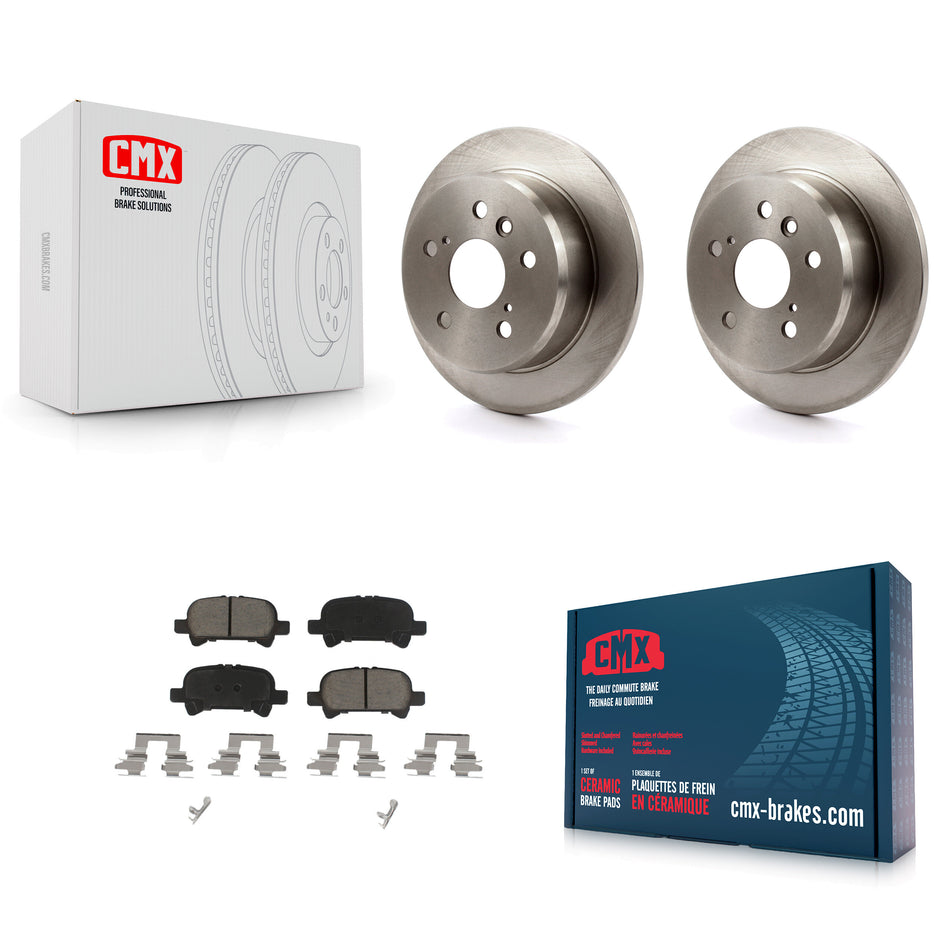 Rear Disc Brake Rotors And Ceramic Pads Kit For Toyota Camry Avalon Solara K8C-101927