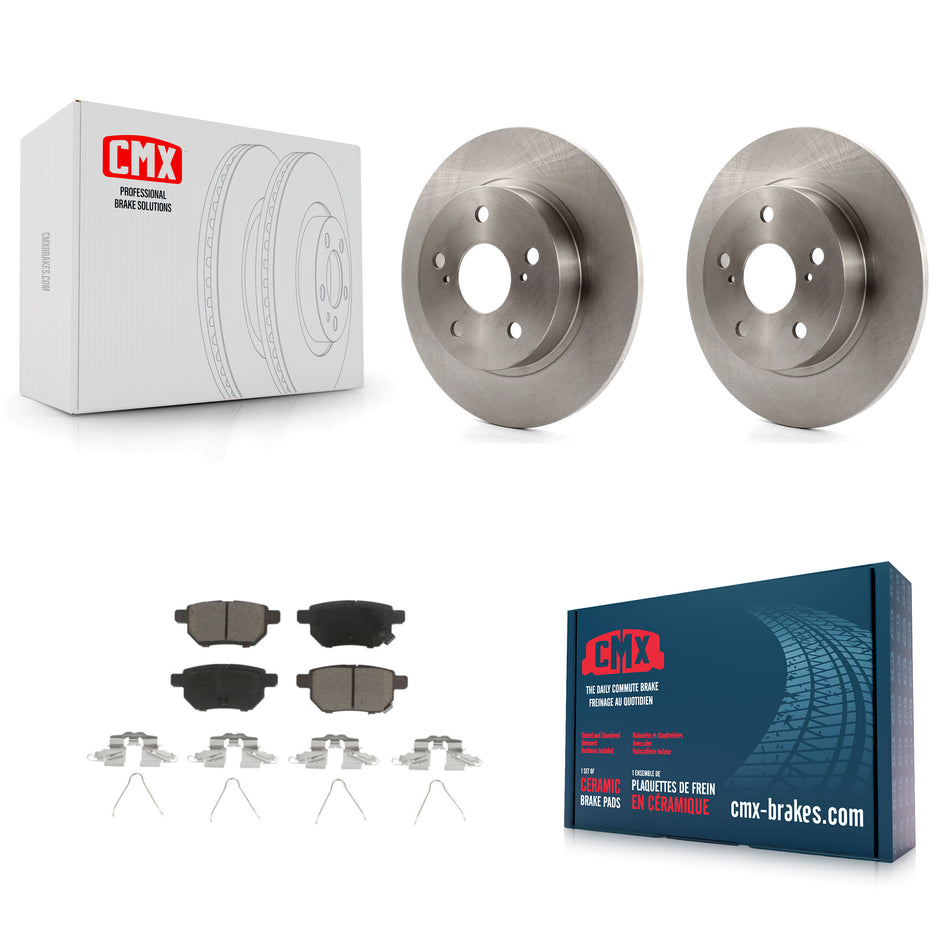 Rear Disc Brake Rotors And Ceramic Pads Kit For 2011-2016 Scion tC K8C-101932
